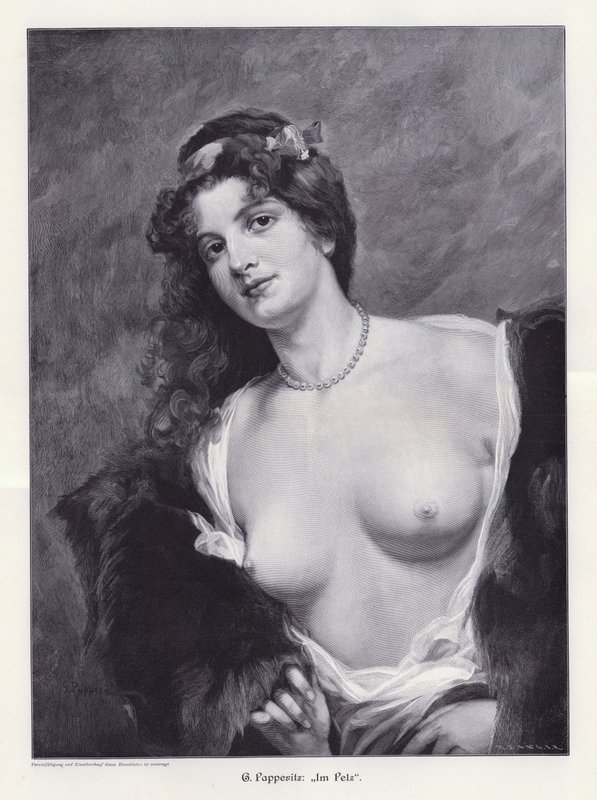I pels (gravering) av Friedrich Georg Papperitz