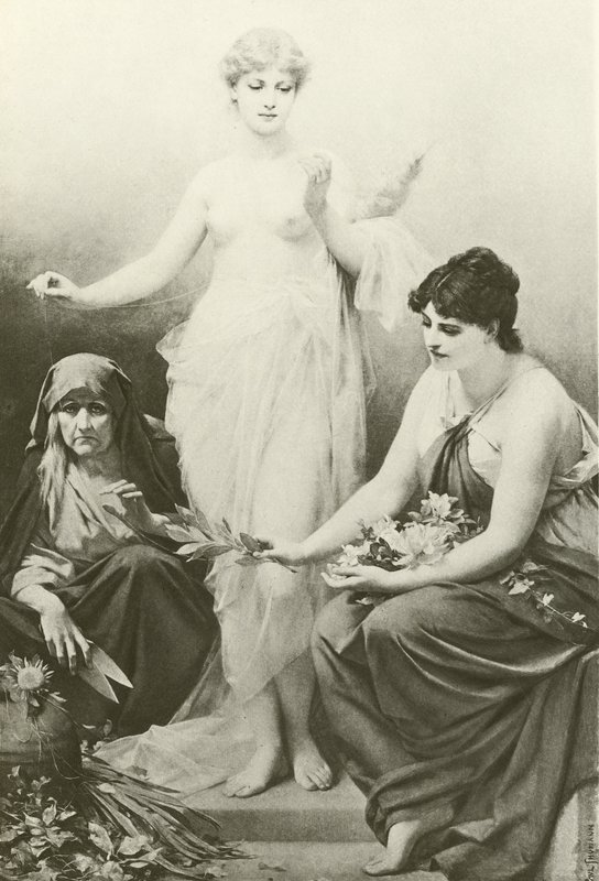 The Fates (gravure) av Friedrich Paul Thumann
