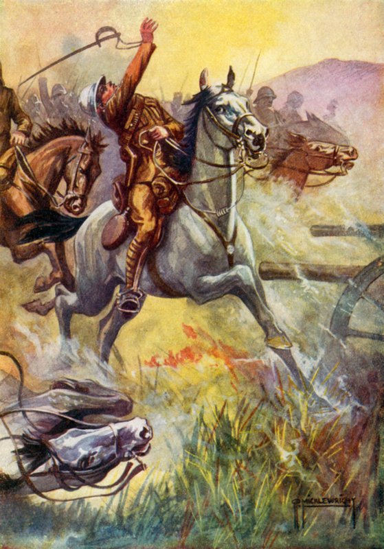 Illustrasjon for Black Beauty (farge litho) av G.P. Micklewright