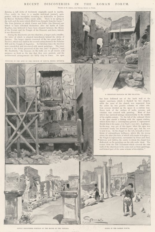 Nylige oppdagelser i Forum Romanum av G.S. Amato