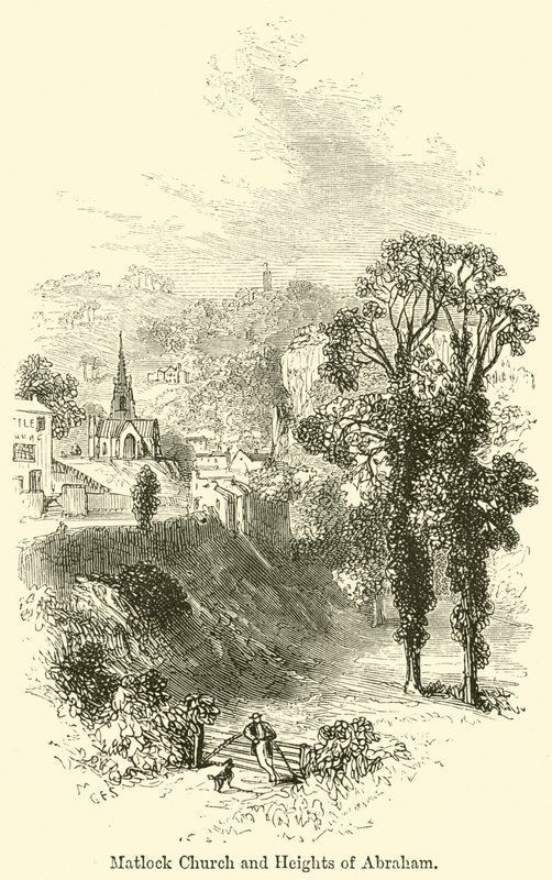 Matlock Church og Heights of Abraham av G. F. Sargent