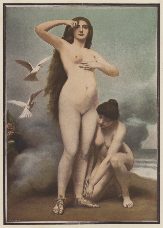 Venus (farge litho) av Gaston Casimir Saint Pierre