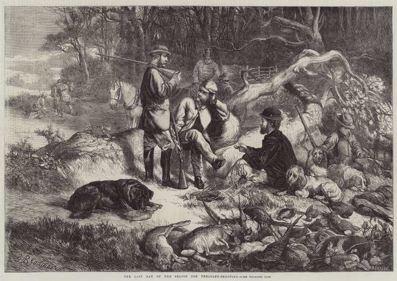 Sesongens siste dag for fasanskyting av George Bouverie Goddard