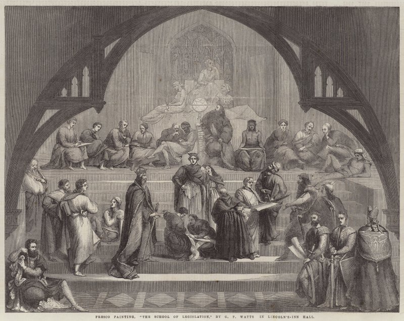 Skolen for lovgivning av George Frederick Watts