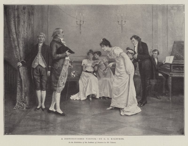 En utpreget besøkende av George Goodwin Kilburne