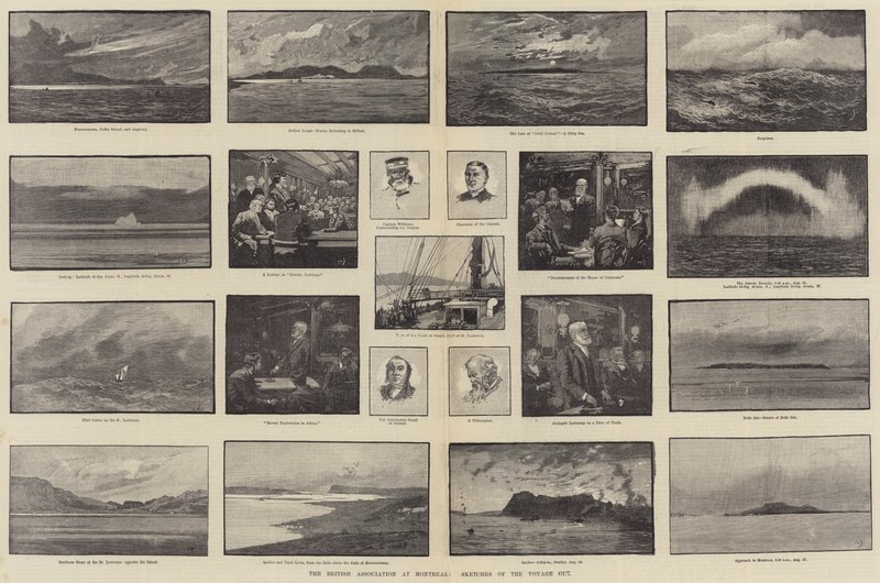 Den britiske foreningen i Montreal, Sketches of the Voyage ut av George L. Seymour