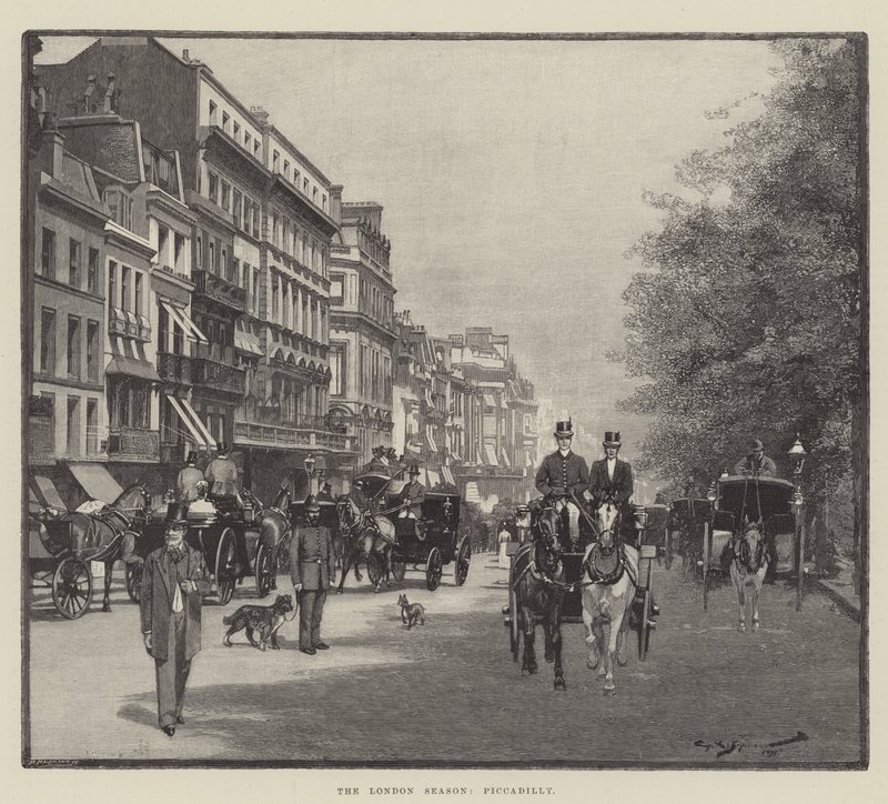London-sesongen, Piccadilly av George L. Seymour