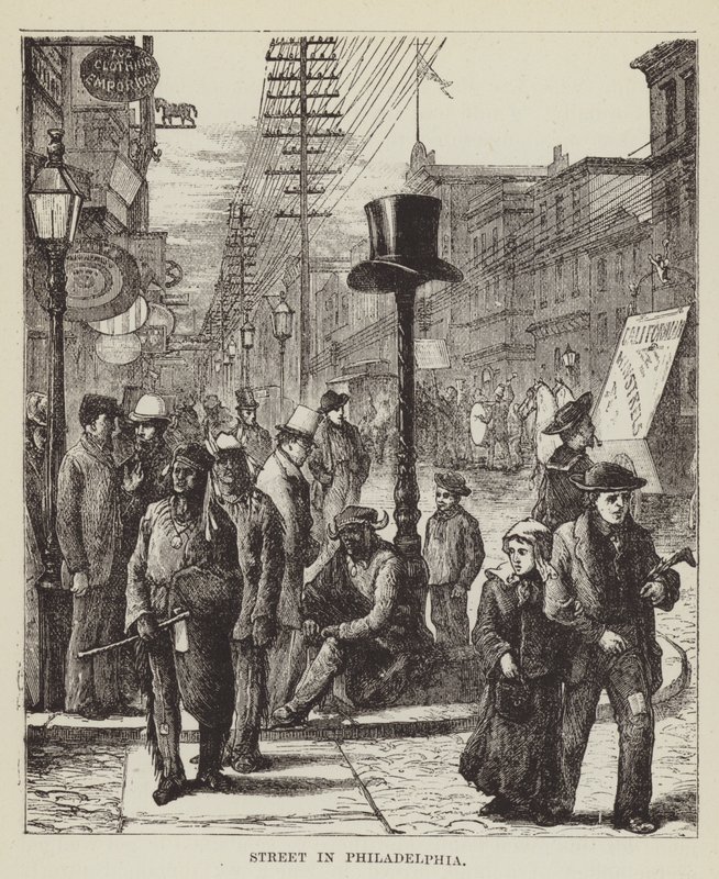 Gate i Philadelphia av George Augustus Sala
