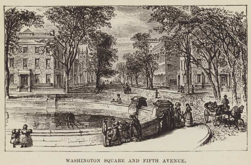 Washington Square og Fifth Avenue av George Augustus Sala