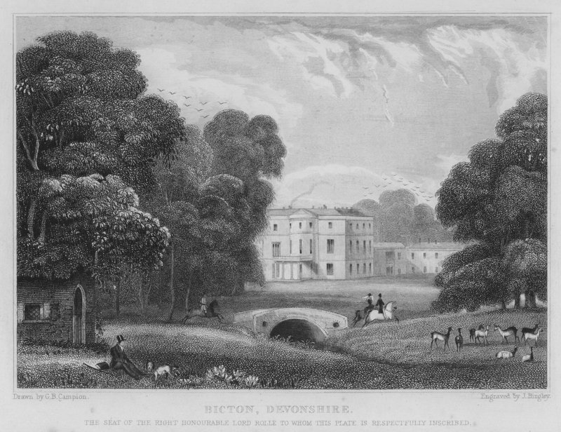 Bicton, Devonshire (gravering) av George Bryant Campion