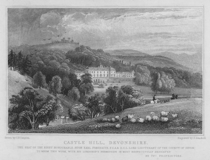Castle Hill, Devonshire (gravering) av George Bryant Campion