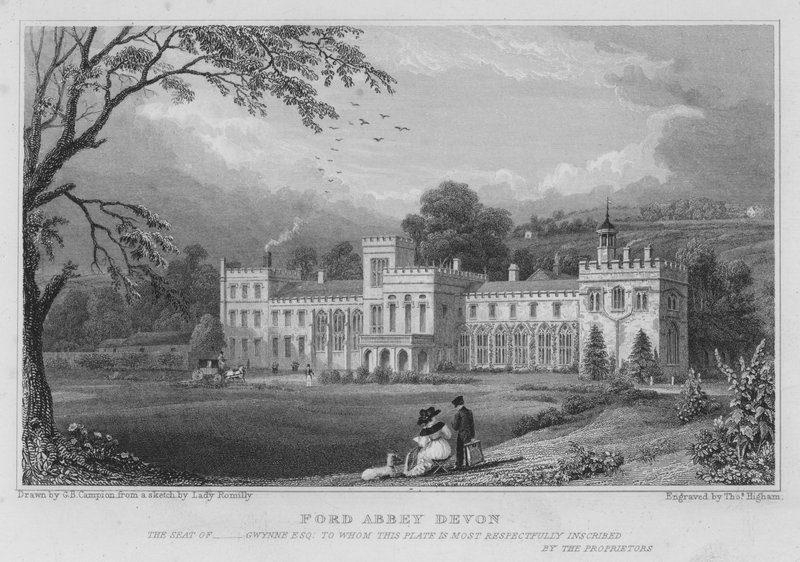 Ford Abbey, Devon (gravering) av George Bryant Campion