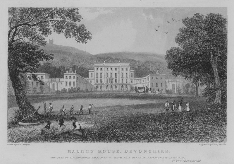 Haldon House, Devonshire (gravering) av George Bryant Campion