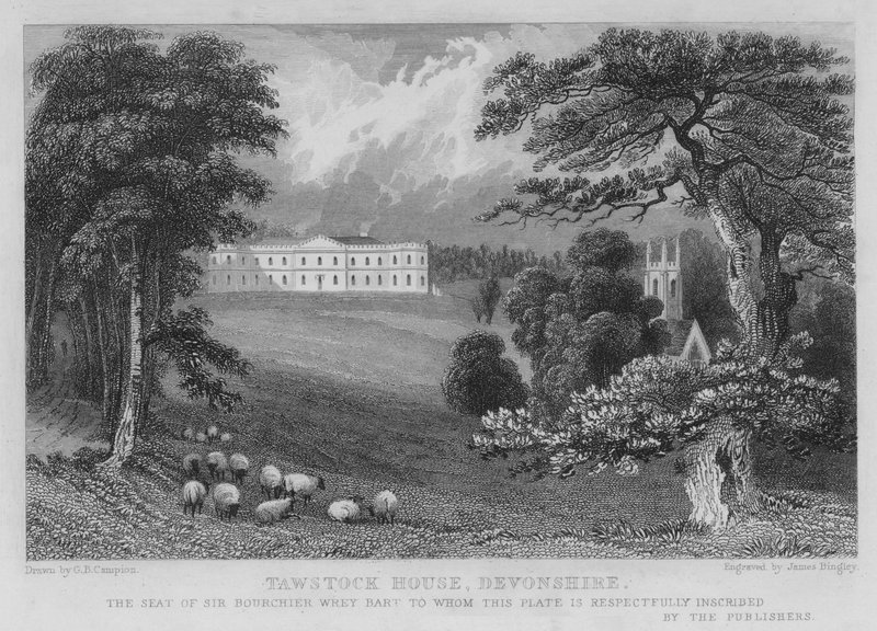Tawstock House, Devonshire (gravering) av George Bryant Campion