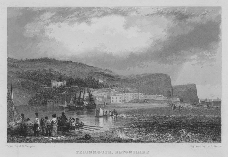 Teignmouth, Devonshire (gravering) av George Bryant Campion