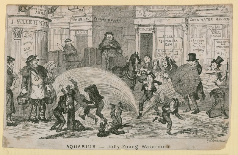Jolly unge vannmenn av George Cruikshank