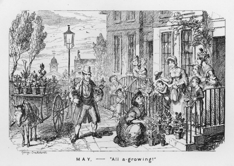 May, All A Growing (gravering) av George Cruikshank