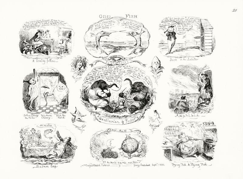 Odd Fish (gravering) av George Cruikshank