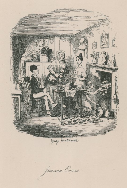 Scene av livet i London: Jemima Evans av George Cruikshank