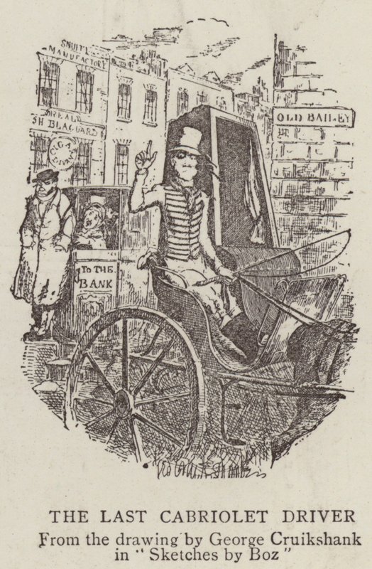 Den siste cabriolet-sjåføren av George Cruikshank