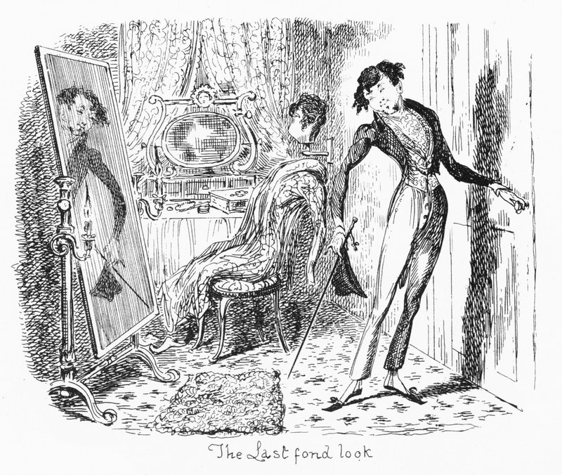 The Last Fond Look (gravering) av George Cruikshank