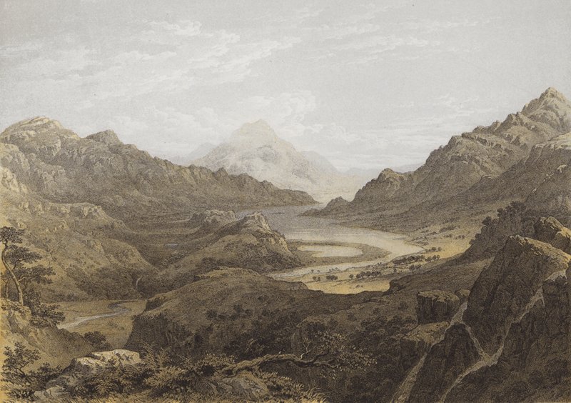 Glen Falloch (chromolitho) av George Fennel after Robson