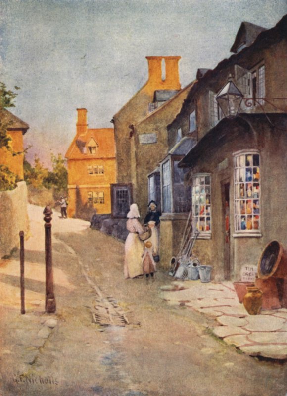 En Cotswold Village Store av George Franck Nicholls
