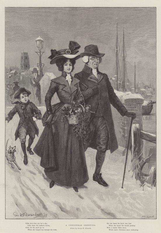 En julehilsen av George Henry Edwards