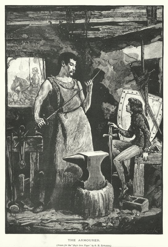 The Armourer (gravering) av George Henry Edwards