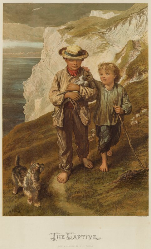 The Captive (chromolitho) av George Housman Thomas