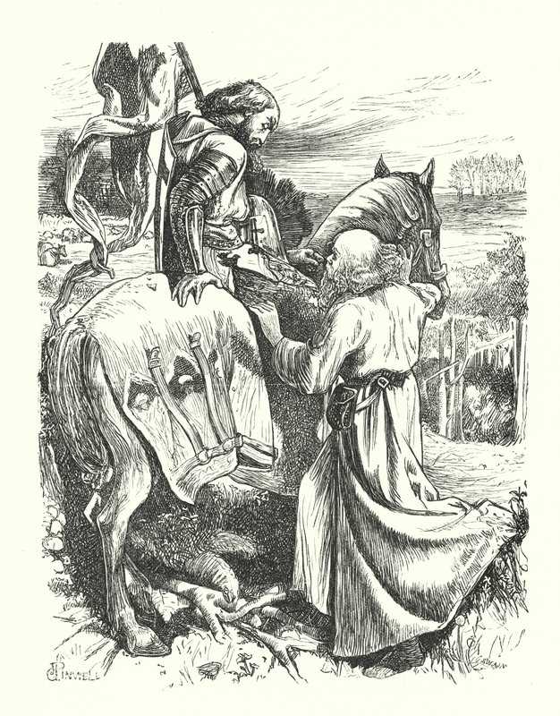 Pilgrimens avgang (gravering) av George John Pinwell