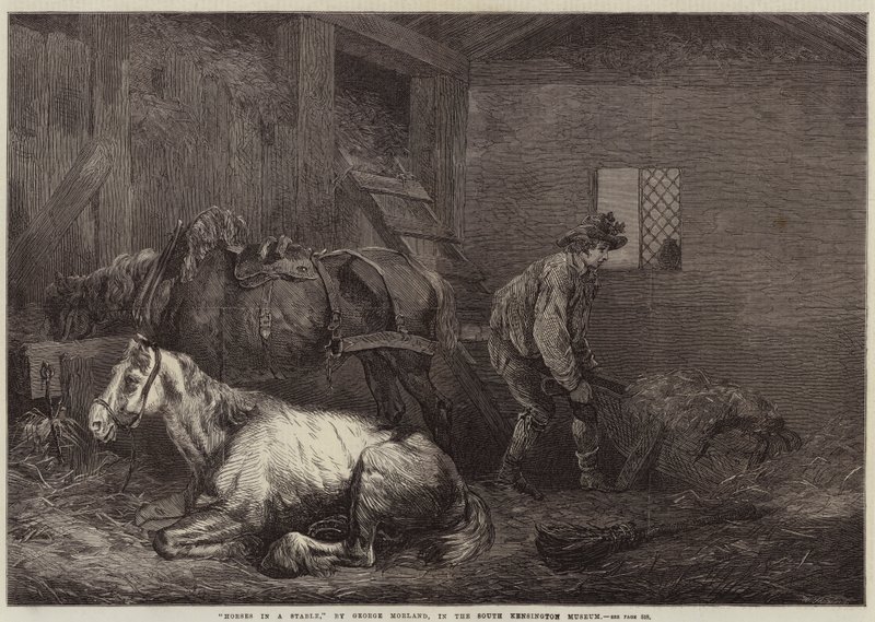 Hester i en stall av George Morland