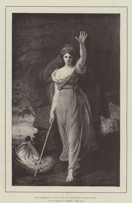 Lady Hamilton som Circe av George Romney