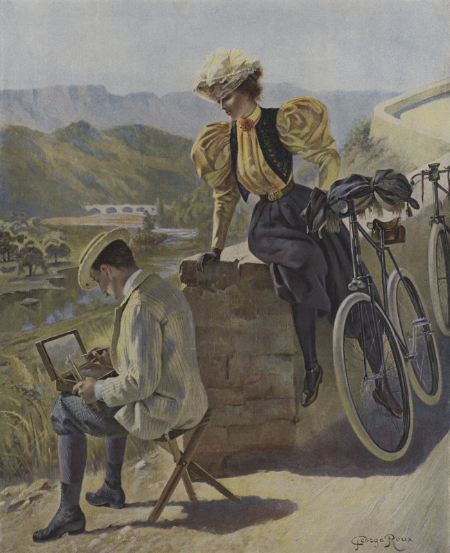 Kunst og sykling av George Roux