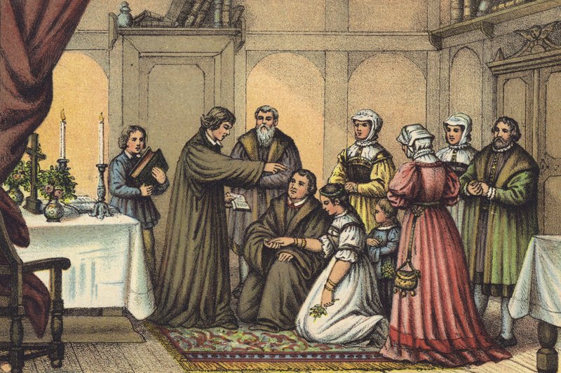 Luthers bryllup av German School