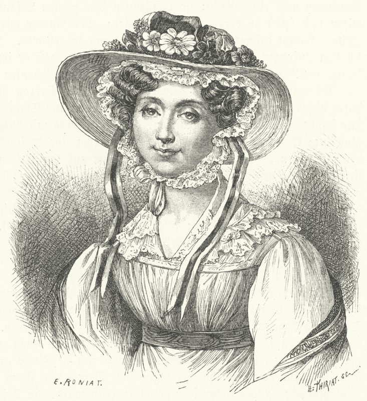 Adelaide, prinsesse av Orleans (gravering) av German School
