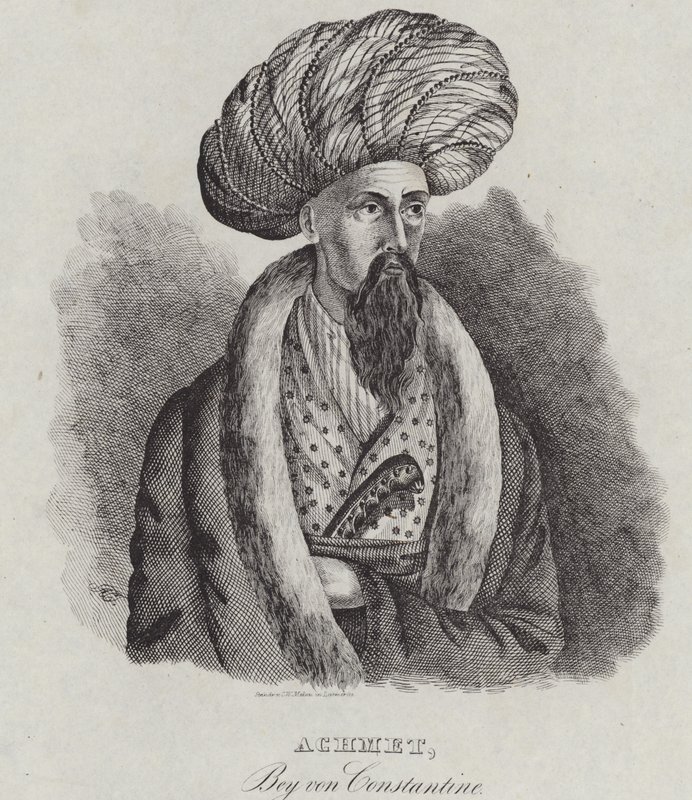 Ahmad Bey av Konstantin, 1839 av German School