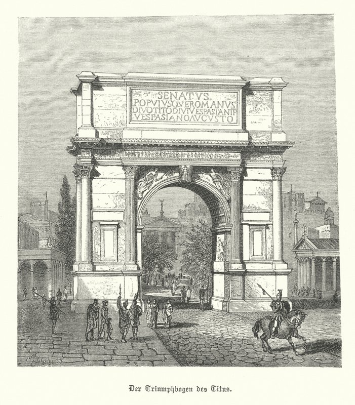 Titusbuen, Roma (gravering) av German School