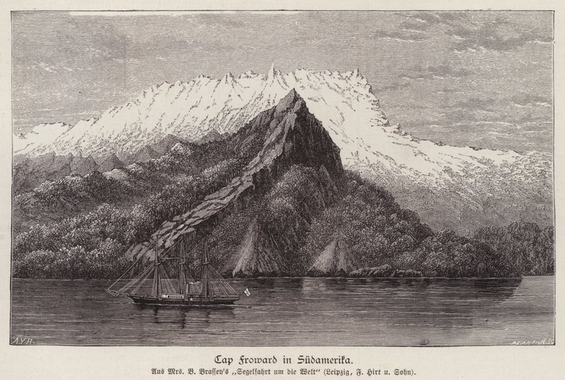 Cape Froward, Chile (gravering) av German School