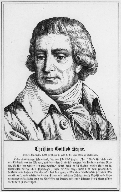 Christian Gottlob Heyne (gravering) av German School