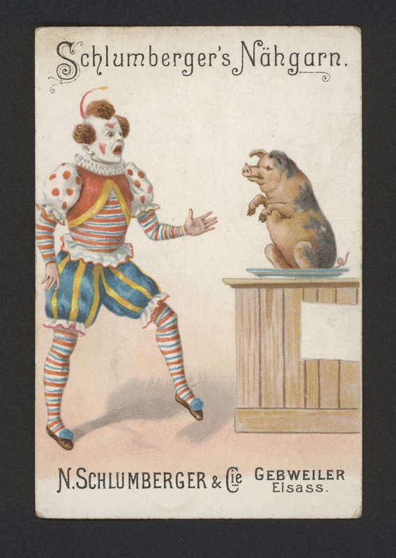 Klovner (chromolitho) av German School