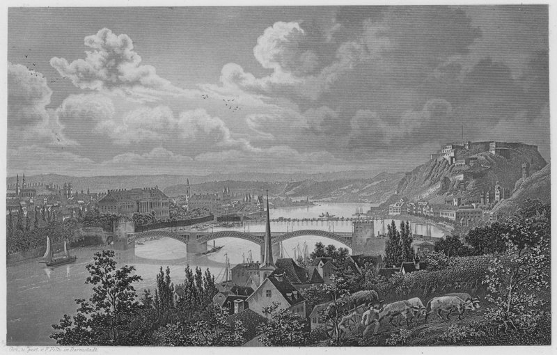 Coblenz (gravering) av German School