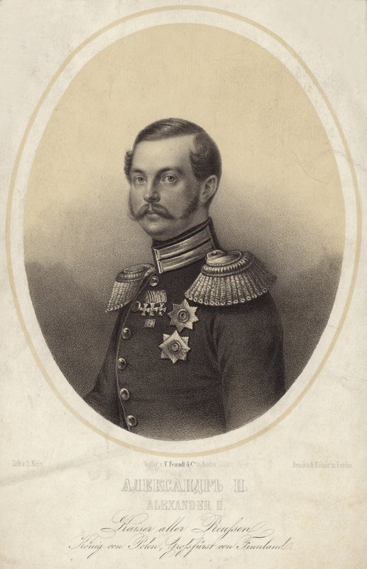 Tsar Alexander II av Russland av German School