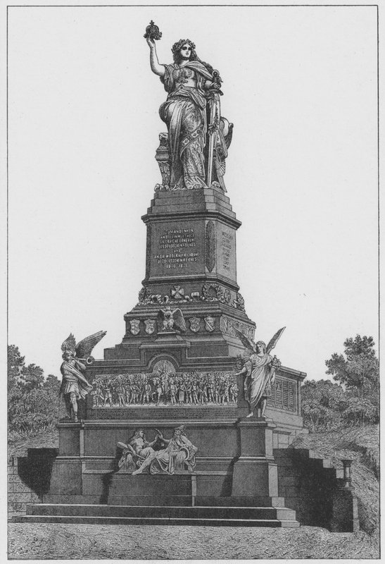Nasjonalmonumentet på Niederwald (gravering) av German School