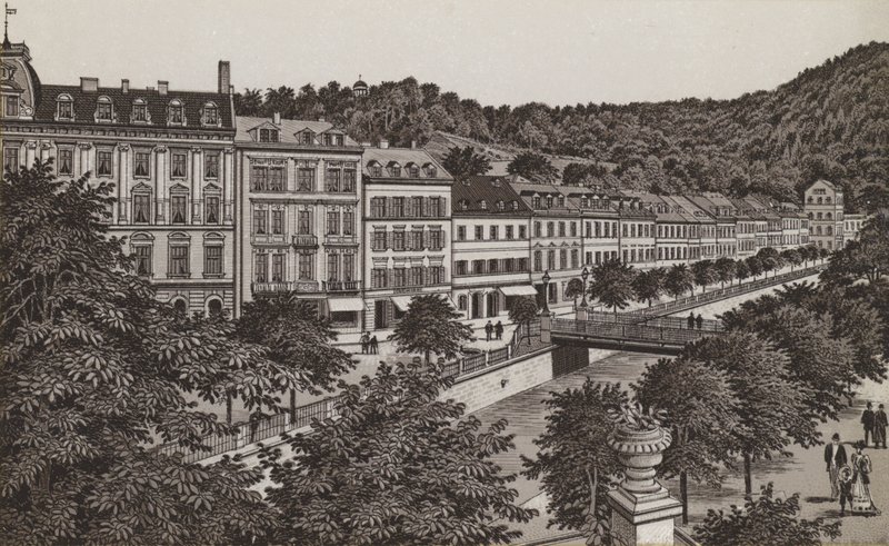 Egerstrasse (litho) av German School