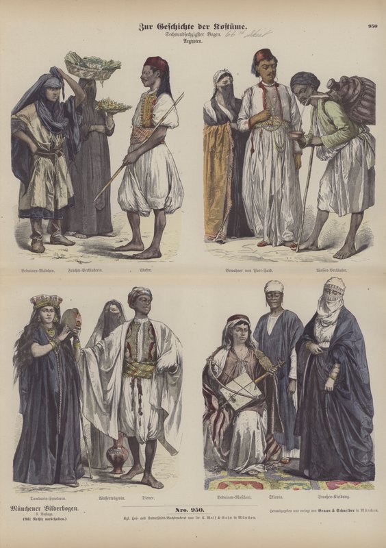 Egyptiske kostymer av German School