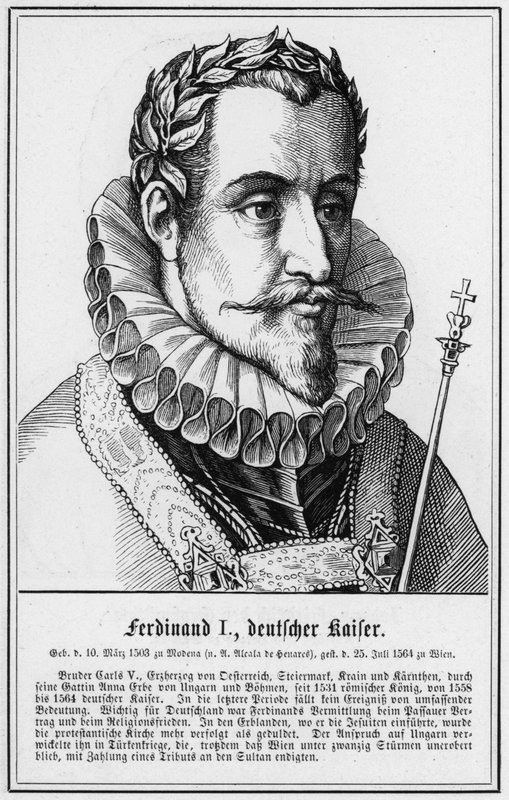 Ferdinand I, Deutscher Kaiser (gravering) av German School