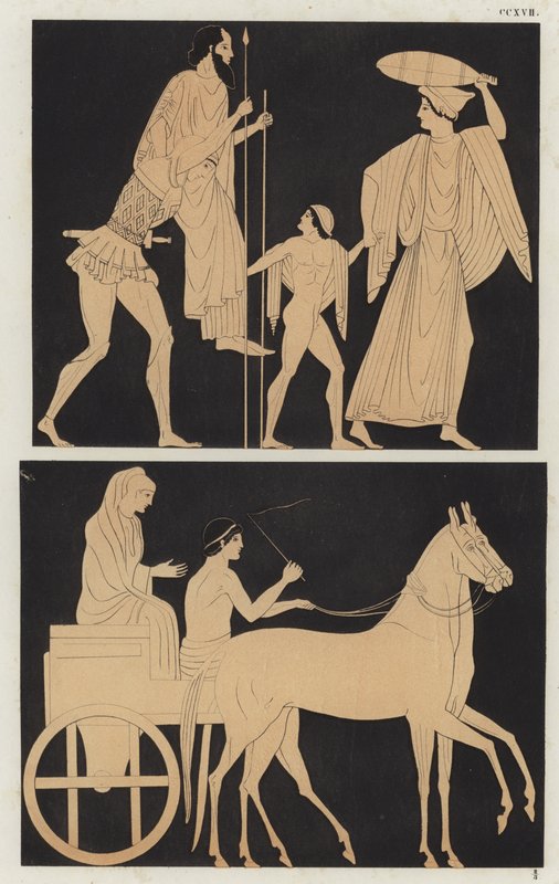 Flight of Aeneas av German School