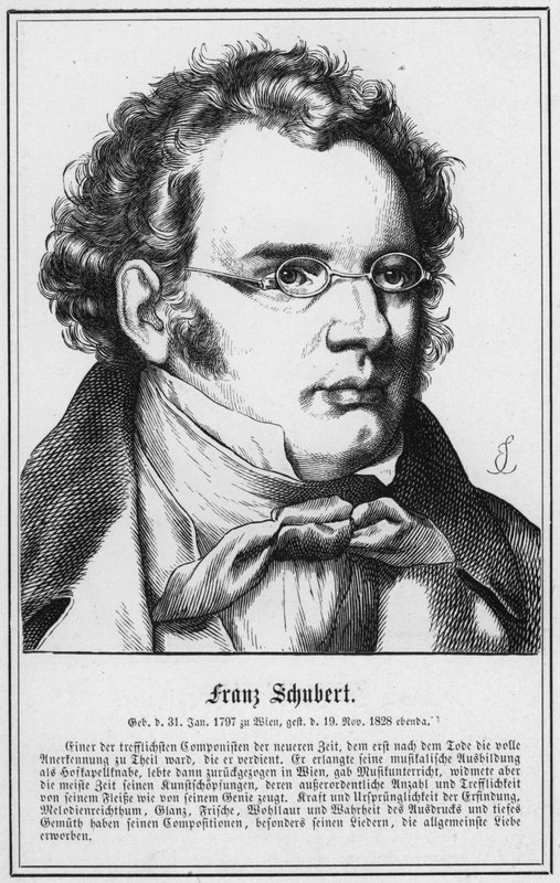 Franz Schubert (gravering) av German School
