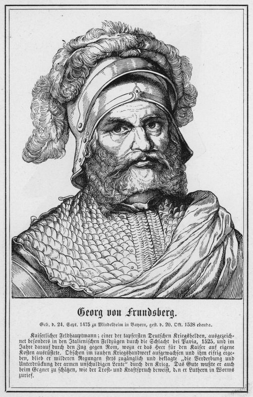 Georg von Frundsberg (gravering) av German School